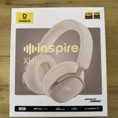 baseus InspireXH1 ワイヤレスヘッドホンスターライトオフホワイト