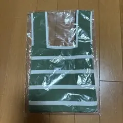 ボーダー ニットバッグ グリーン