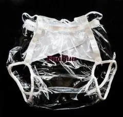 ①大人用透明医療用PVC塩化ビニール製おむつカバー★男女兼用XXL★失禁防水介護