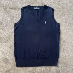 EAST BOY ネイビー Vネック スクールベスト 11号