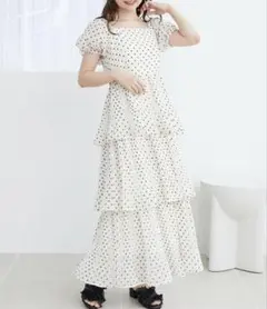 MAJESTIC LEGON プリーツティアードワンピース Mサイズのサムネイル