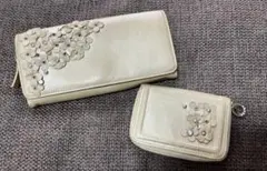 ２個　ANTEPRIMA 長財布 二つ折り財布 セット シャンパンゴールドのサムネイル