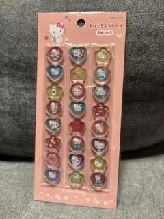 ハローキティ　おはじきふうシール　キティ　サンリオ