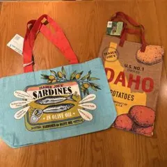トレーダージョーズ エコバッグ オイルサーディン&アイダホ