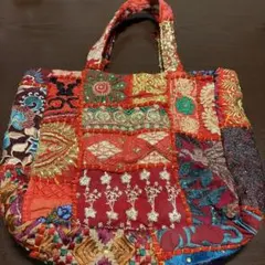 チャイハネ ザリ刺繍 パッチワーク トートのサムネイル