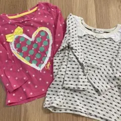 babyGap ハート柄 など長袖カットソー 2枚セット　90サイズ