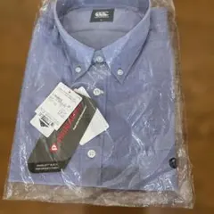 Canterbury Stretch BD Shirt 3L ブルー半袖シャツのサムネイル