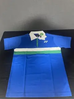 75周年モデル　YONEX 吸汗速乾ポロシャツ 青/白/緑