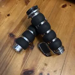1インチ ハンドルバーグリップ 25mm スロットルグリップ クローム仕上げ