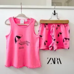 ZARA kids ザラキッズ アンブレラTシャツ&バミューダパンツセットアップ