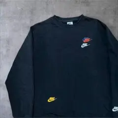 00s ナイキ Nike 長袖カットソー L ブラック
