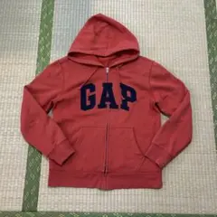 GAP オレンジ ジップパーカー S 古着