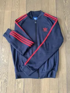 くろねこ様専用】adidas トラックジャケット ネイビー×レッド ジャージ