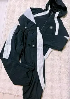 【Ｌサイズ】NIKE上下セットアップ　黒　ウーブン