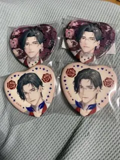 にじさんじ Rose Valentine ハート缶バッジ 五木左京