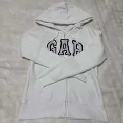 GAP ホワイト フード付きパーカー