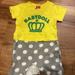☆美品☆ベビードール　カバーオール　半袖　80㎝
