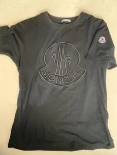【美品】Moncler モンクレール　ブラック Tシャツ ロゴ刺繍