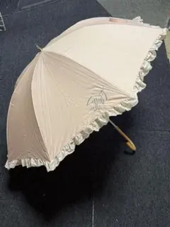 ランバンオンブルー 晴雨兼用 折りたたみ傘 ピンク フリルのサムネイル