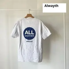 【極美品】Alwayth All Weather Proofロゴ Tシャツ