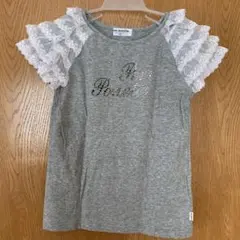 ［新品未使用］ポンポネット　フリル袖 Tシャツ　130のサムネイル