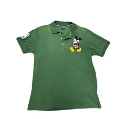Disney ミッキーマウス ポロシャツ M グリーン