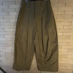 sacai 21SS ベロア切替 スーチングパンツ 1 濃紺 裾ドローコード