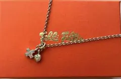 【美品】フォリフォリ シルバー チェーン ネックレス チャーム