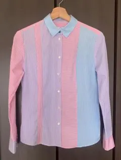 【美品中古】PS Paul Smith ストライプ 切替 長袖シャツのサムネイル