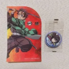 鬼滅の刃 冨岡義勇 くら寿司 ビッくらポン 缶バッジ オリジナルシート