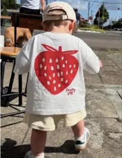 ベビー 半袖Tシャツ　90cm いちご