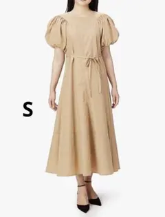 Z1050ナチュラルビューティーベーシック　バルーンスリーブＡラインワンピース