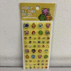 タイルシール　たまごっち　ドロップブロックシール　黄色　正規品