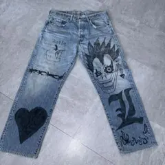 noill × LEVI’S リメイク フレアデニムパンツ noill×リーバイスリメイクフレアパンツ