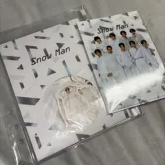 SnowMan フレークシール ミニクリアファイル
