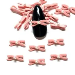 バレリーナ リボン ピンク ネイル アート パーツ デコ レジン 量産型　春