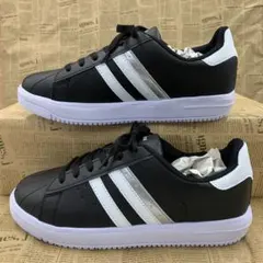 新品★メンズ★25.5cm★厚底 フェイクレザーコートスニーカー 黒 2149