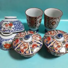 有田焼　清秀窯　茶碗、蓋付き湯呑み　フリーカップ　お二人様用