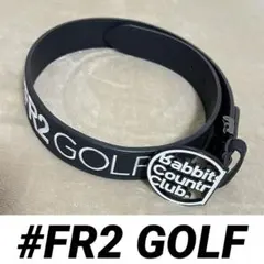 #FR2GOLF ゴルフ ベルト ブラック 黒 ロゴ バックル 刺繍