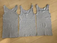 無印良品　リブ編みタンクトップ 3枚セット