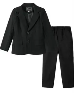 キッズ フォーマルスーツ 男の子 ブラック セット 入学式 入園式 発表会