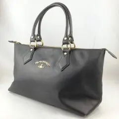 ヴィヴィアンウエストウッド ハンドバッグ 大型 ブラック レザー