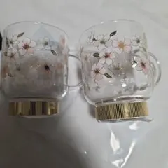 新品未使用スターバックスSAKURA2026 耐熱グラスマグ　2個