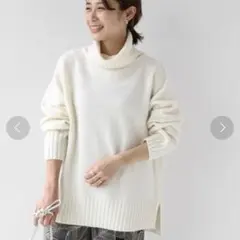 JOURNAL STANDARD relume ホワイトタートルネックニット