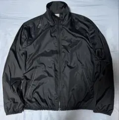 【M ブラック】ナイキ ナイロンジャケット ウィンドブレーカー 黒 テック系