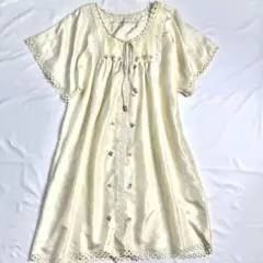 希少、シルク TSUMORI CHISATO 手刺繍 サークルレース ワンピースのサムネイル