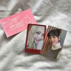 TWICE モモ トレカ、メッセージカード