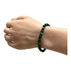 グリーンタイガーアイ6mm天然石ブレスレット内径15cm男女兼用