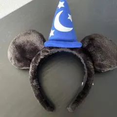 ミッキーマウス 耳付きカチューシャ 魔法使い帽子