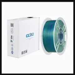 CC3D 2色 シルク PLA フィラメント ブルー/グリーン 1.75mm